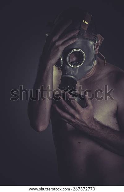 Danger Concept Risk Contamination Naked Man Stock Photo