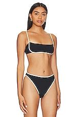 Lspace Hazel Bikini Top In Black Cream Revolve