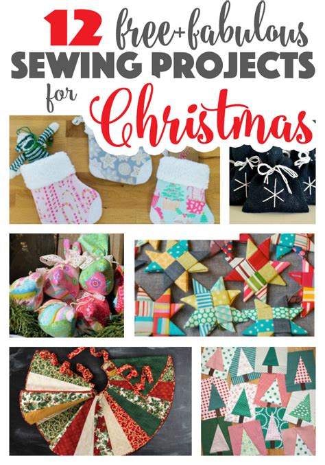 12 Free + Fabulous Christmas Sewing Projects!