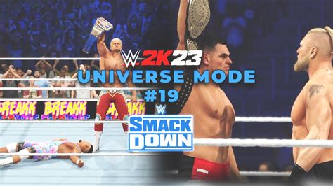 Wwe 2k23 Universe Mode Pl 19 Brock Lesnar Z Walką Na Smackdown Bron Breakker Z Trudnym