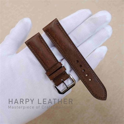 Pueblo Dark Brown Watch Strap Handmade Leather Watch Straps Bands