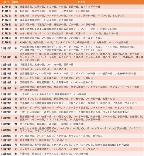 11月の行事・イベント・記念日は何がある？カレンダーでチェック！｜みんなでつくる！暮らしのマネーメディア みんなのマネ活