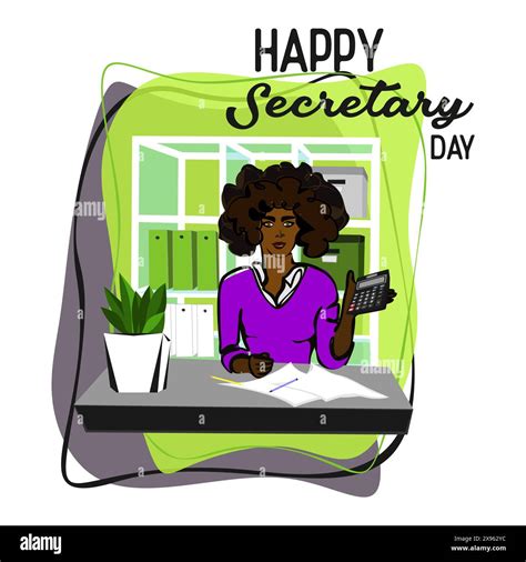 Happy Secretary Day Banner Design Template Administrative