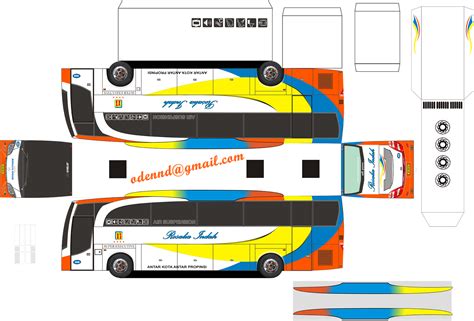 Bus Papercraft Template