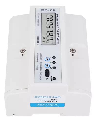 Medidor De Energ A Lcd Trif Sico Hilos Digital Kwh Rie Cuotas