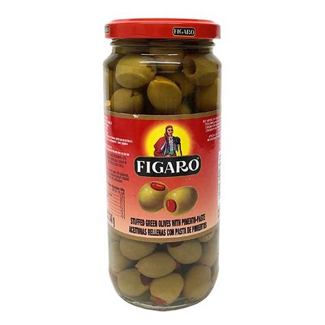 FIGARO STUFFED GREEN OLIVE 340G