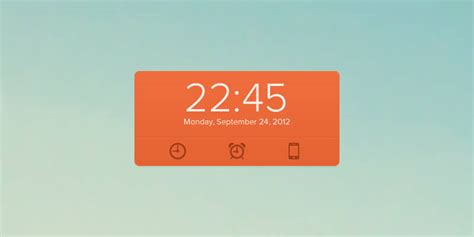 Clock Widget Plus Icons PSD | Bypeople