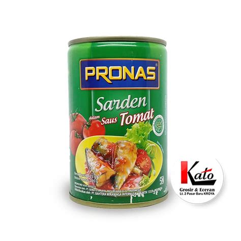 Jual Pronas Sarden Tomato 425 Gr Shopee Indonesia