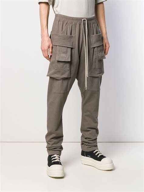 Rick Owens Drkshdw Cotton Creatch Cargo Pants For Men Lyst