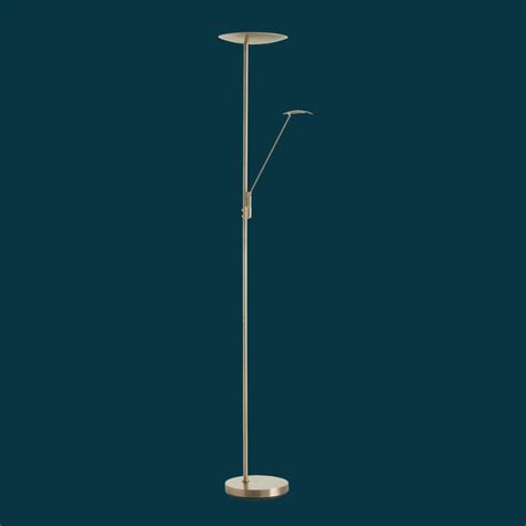 Lampadaire Led Daphn Avec Liseuse En Laiton Patin