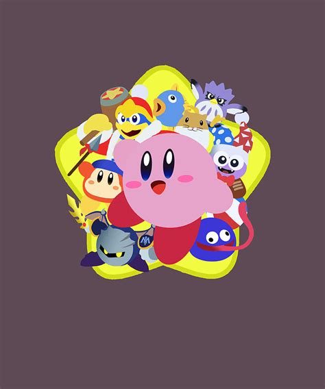 Friendly Face Kirby Star Allies Classic Classic Painting By Mary Shaw