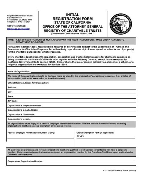 Ct Form The California State Pta