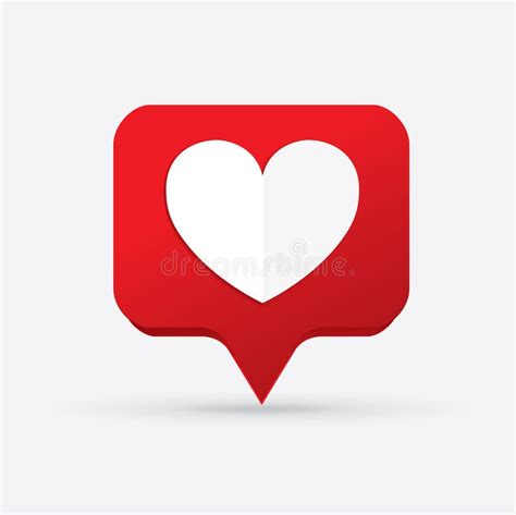 Like Icon Counter Notification Icon Heart Icon Social Media Stock