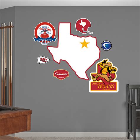 Dallas Texans Original AFL Logo Wall Decal | Shop Fathead® for Kansas ...