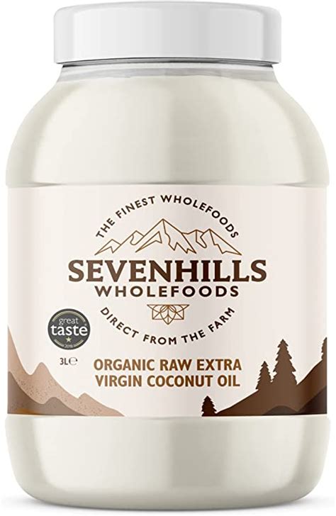 Sevenhills Wholefoods 3L D Huile De Noix De Coco Crue Extra Vierge