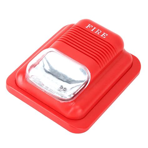 Dc12v 24v Sound And Light Fire Protection Alarm Warning Strobe Siren