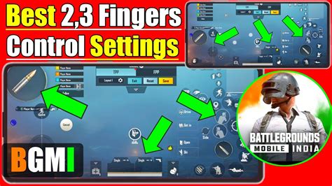 Best Control Setting For Battlegrounds Mobile India Bgmi Fingers