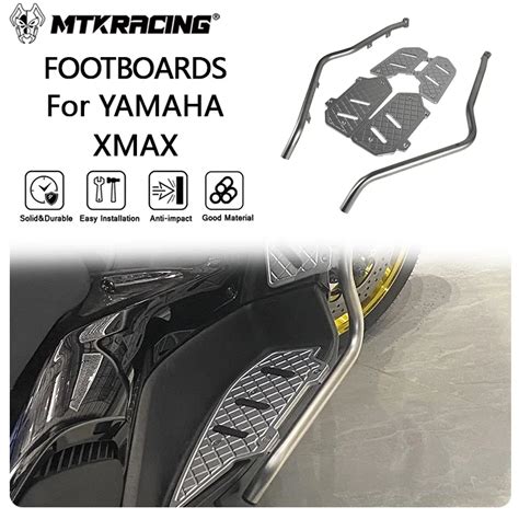 MTKRACING FOOTBOARDS For YAMAHA XMAX 2023 2024 Motorcycle Front Rear