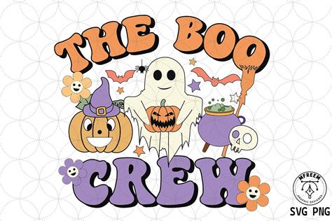 The Boo Crew Halloween SVG Sublimation Graphic By Mfreem Creative Fabrica