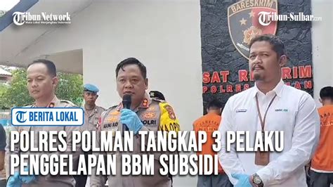 Polres Polman Tangkap 3 Pelaku Penggelapan BBM Subsidi Modus Kencing