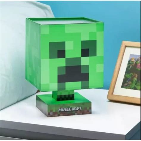 Paladone Minecraft Creeper lempa su USB žema kaina Varle lt