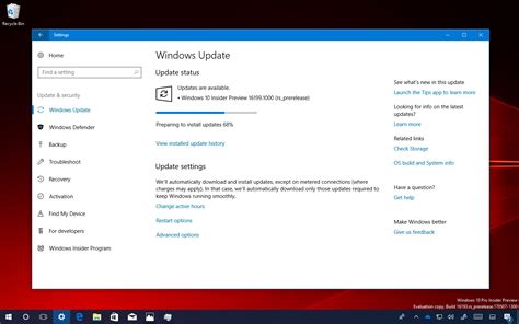 Windows 10 Fall Creators Update Build 16199 Releases With New Features Pureinfotech