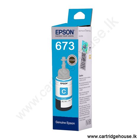 Epson 673 C T6732 70ml Cyan Ink Bottle CartridgeHouse Lk