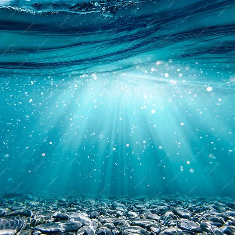 Premium Photo Deep Underwater Abstract Marine Background Tranquil View