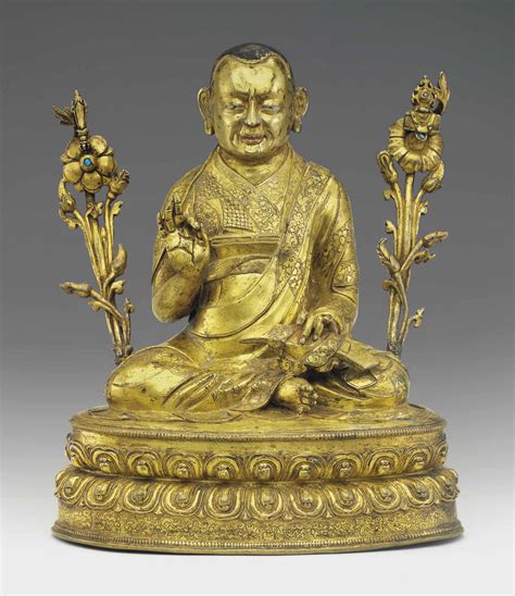 A GILT BRONZE LAMA , TIBET, 17TH CENTURY | Christie's