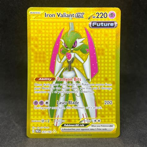 Pokemon Tcg Iron Valiant Ex Gold Secret Scarlet Violet