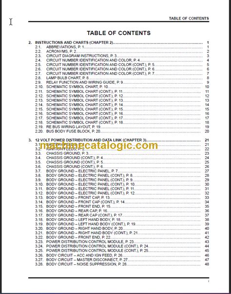 NAVISTAR IC BUS RE BUS BODY CIRCUIT DIAGRAMS – Machine Catalogic