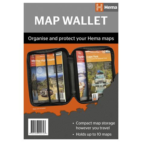 Hema Map Wallet Organiser 9321438000723 Hema Maps Repco Australia