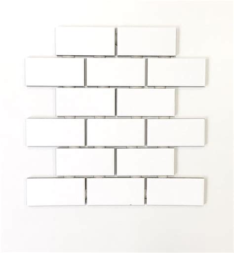 2x4 White Subway Glossy Ceramic Tile Kitchen Backsplash Bathroom 1