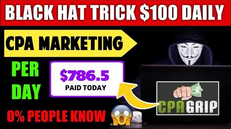 Cpa Marketing Blackhat Method Working Youtube