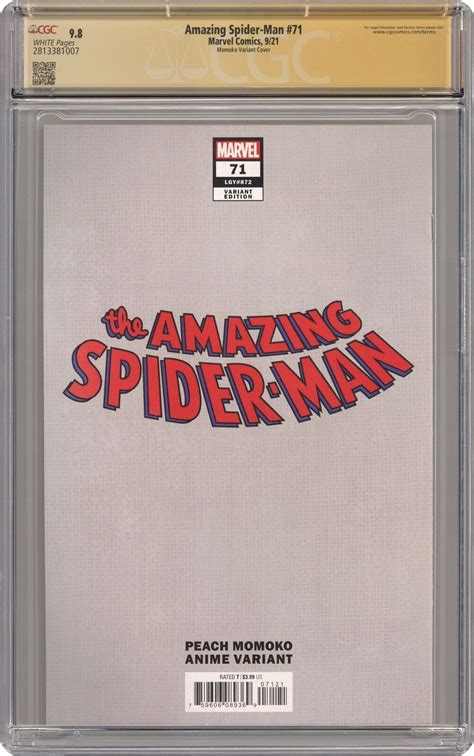 Amazing Spider Man 71B Momoko Anime Variant CGC 9 8 SS Peach Momoko