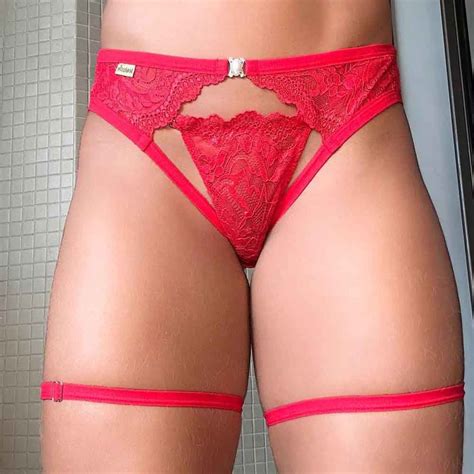 Cinta Liga Em Renda E Perneira Escrava Lingerie Sensualle Sex Shop