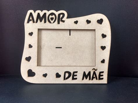 Porta Retrato Amor de Mâe MDF Elo7 Produtos Especiais