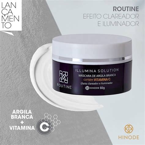 M Scara Facial Clareadora De Argila Branca Illumina Solution Routine