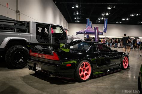 Black Acura Nsx On Pink Wheels Benlevy