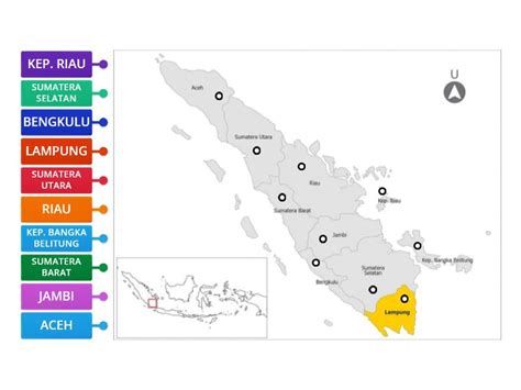 peta pulau sumatra labelled diagram