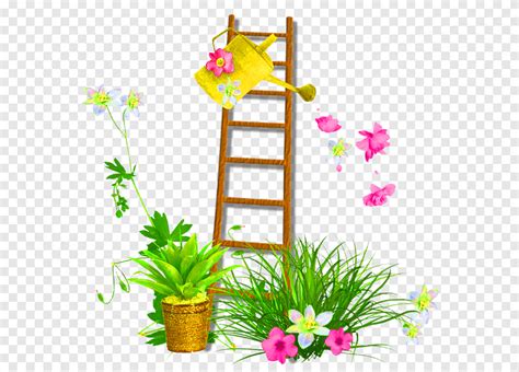 Ladder Ladder Flower Arranging Leaf Png PNGEgg