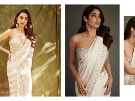 Kiara Advani And Janhvi Kapoor In New Trending Saree Look