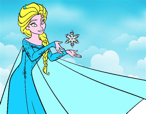 Desenho de Frozen Elsa pintado e colorido por Usuário não registrado o