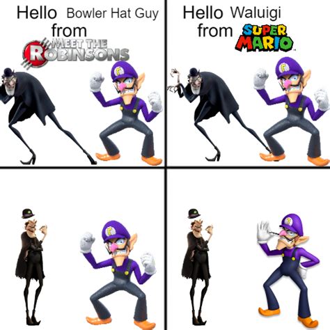 Hello Waluigi/Bowler Hat Guy Meme by MaddoxTheDangerAgent on DeviantArt