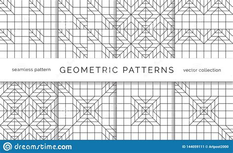 Modelos Incons Tiles Geom Tricos Abstractos Ilustraci N Del Vector