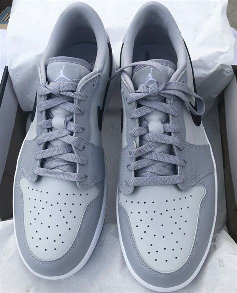 誠実 Nike Air Jordan 1 Low Golf Wolf Grey Kids