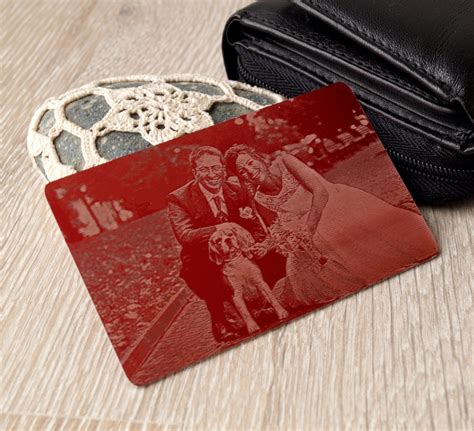 Personalized Wallet Insert Card Real Photo Engraved Wallet Etsy