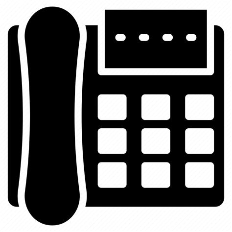 Communication Fax Landline Receiver Telephone Icon Download On