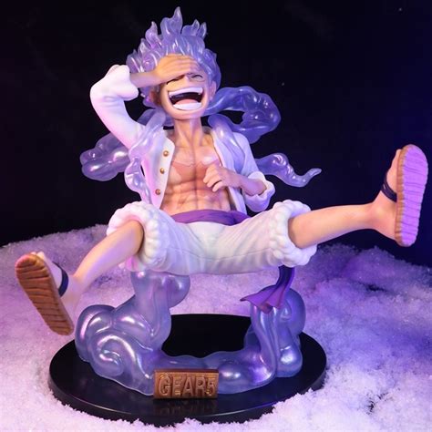 One Piece Anime Luffy Action Figure Engrenagem Deus Sol Nika Est Tua