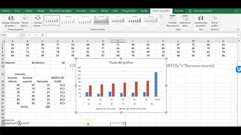 Estad Stica Con Excel Agrupaci N En Intervalos Histograma Y Pol Gono